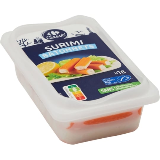 Surimi bâtonnets CARREFOUR CLASSIC'