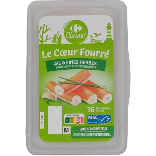Surimi ail et fines herbes CARREFOUR CLASSIC'