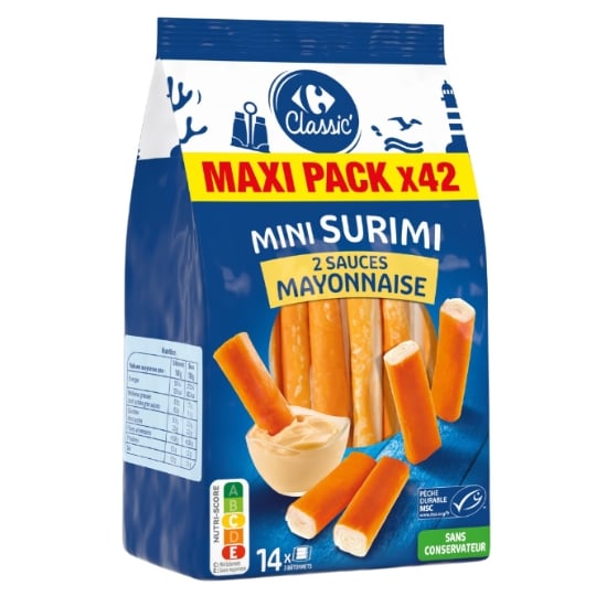 Mini surimi sauce mayonnaise CARREFOUR CLASSIC'