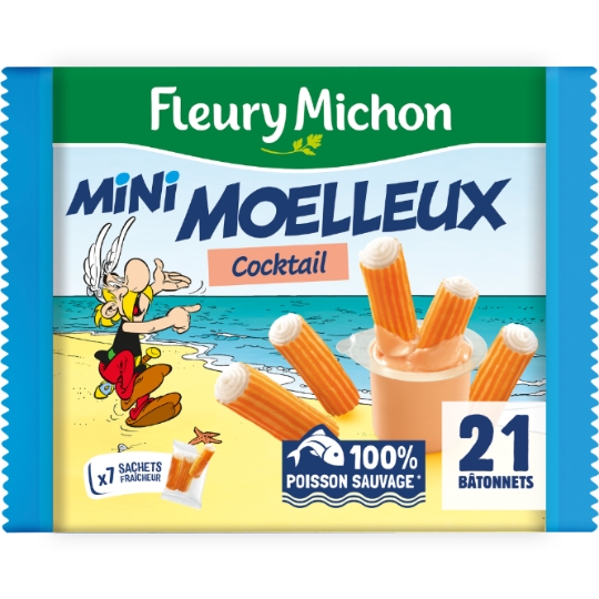 Bâtonnets de Surimi mini Moelleux cocktail FLEURY MICHON