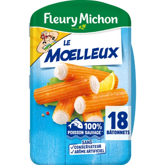 Bâtonnets de Surimi Le Moelleux FLEURY MICHON