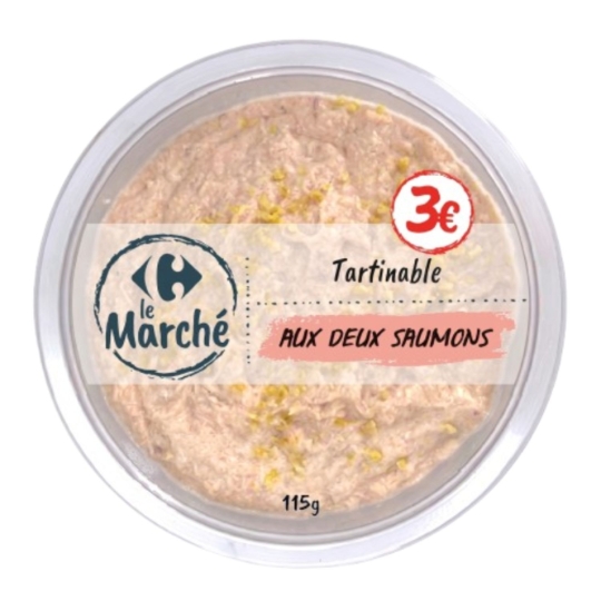 Tartinable Aux Deux Saumons CARREFOUR