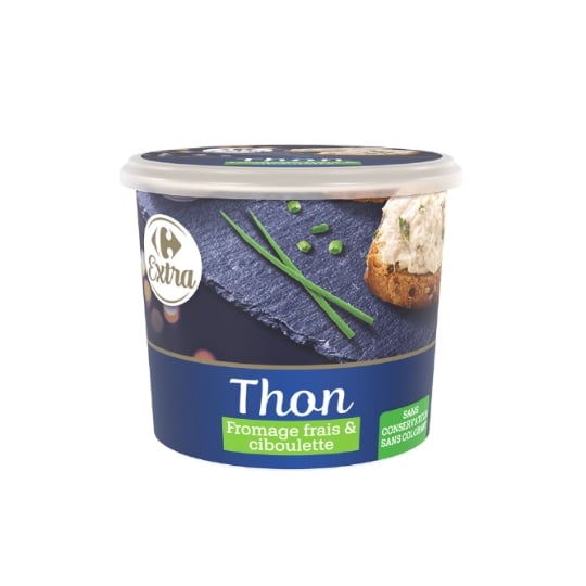Tartinable Thon Fromage Frais et Ciboulette CARREFOUR EXTRA