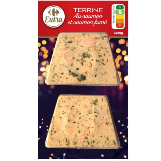 Terrine Saumon et Saumon Fumé CARREFOUR EXTRA