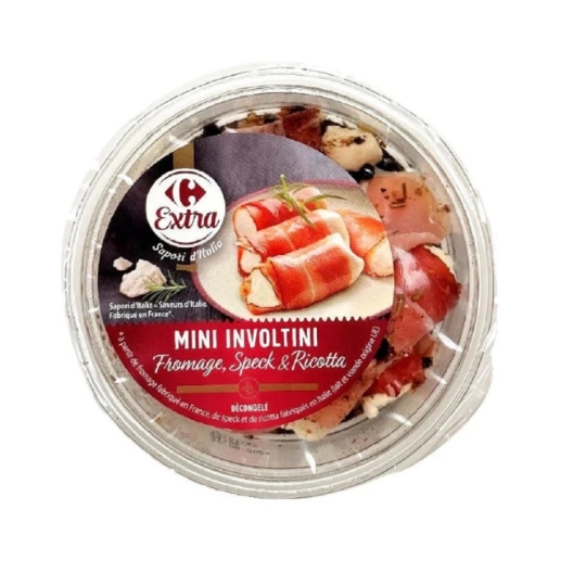 Roulés de fromage au lait de vache, speck fumé au bois de hêtre et ricotta, marinés CARREFOUR EXTRA