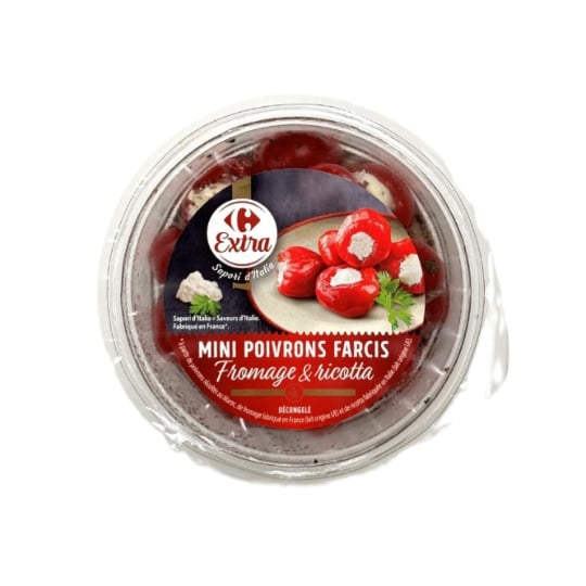 Mini Poivrons Farcis Fromage et Ricotta CARREFOUR EXTRA