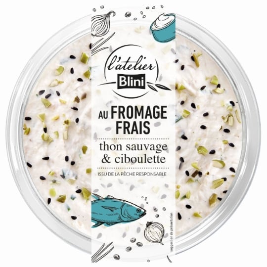 Tartinable Fromage Frais Thon et Ciboulette ATELIER BLINI
