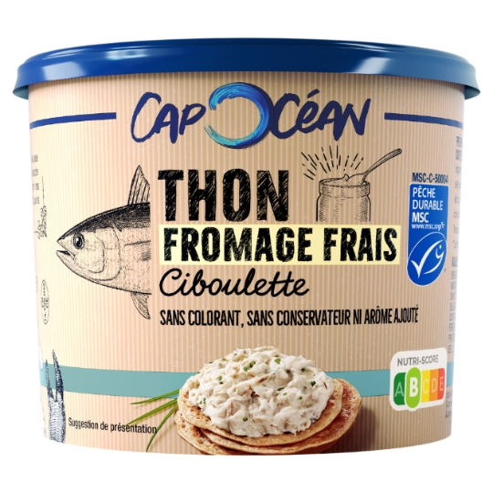 Rillettes de Thon au Fromage Frais et Ciboulette CAP OCEAN