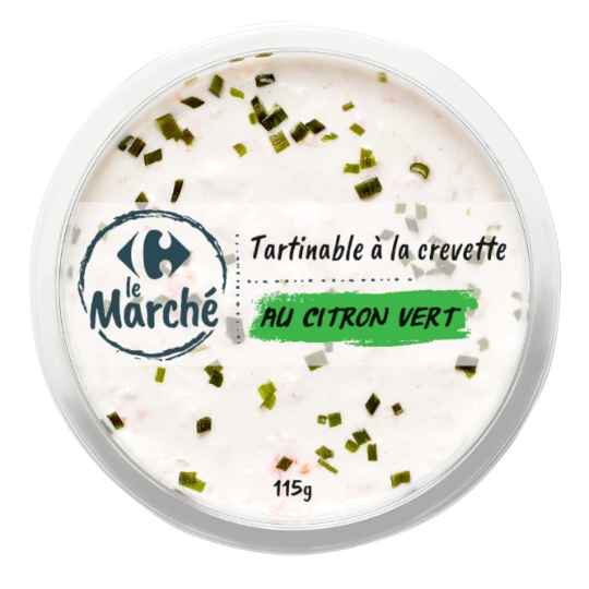 Tartinable à la Crevette et Citron Vert CARREFOUR LE MARCHE