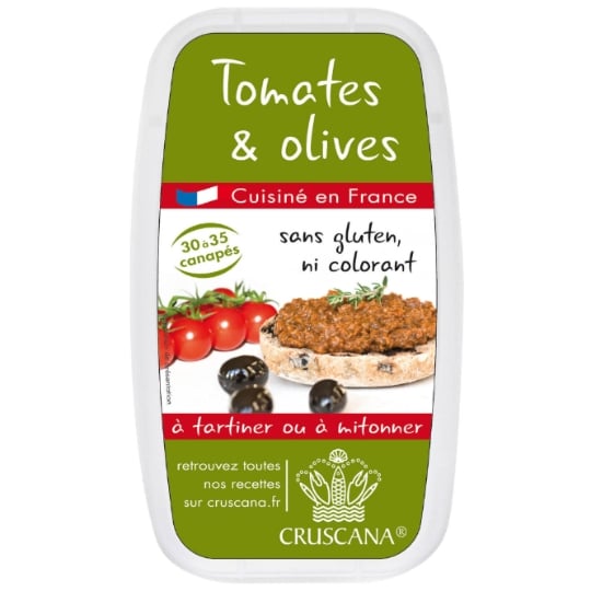 Tartinable tomates olives sans gluten CRUSCANA