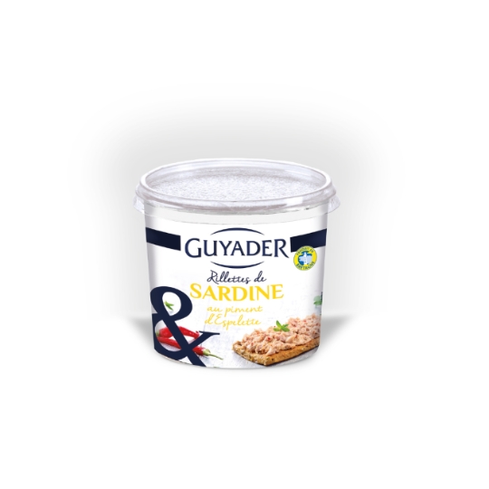 Rillette de sardine au piment d'Espelette  GUYADER