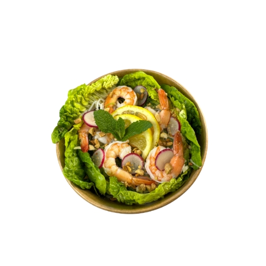 Salade Thaï à Base de Vermicelle, Crevette et Crudités SUSHIMAN