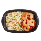 Crevettes Sauce Piquante & Riz Cantonnais IZAKAYA