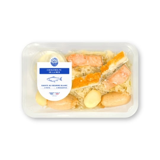 Choucroute de la mer et sa sauce au beurre blanc LES ENTREES DE LA MER