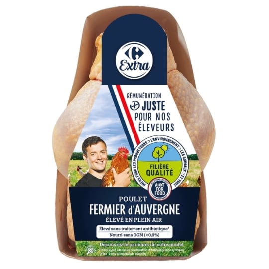 Poulet Entier Fermier d'Auvergne Label Rouge CARREFOUR EXTRA