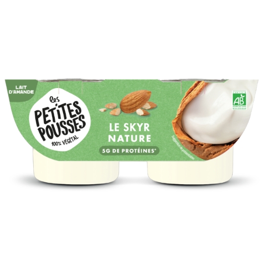 Skyr Nature Végétal Lait d'Amande Bio LES PETITES POUSSES