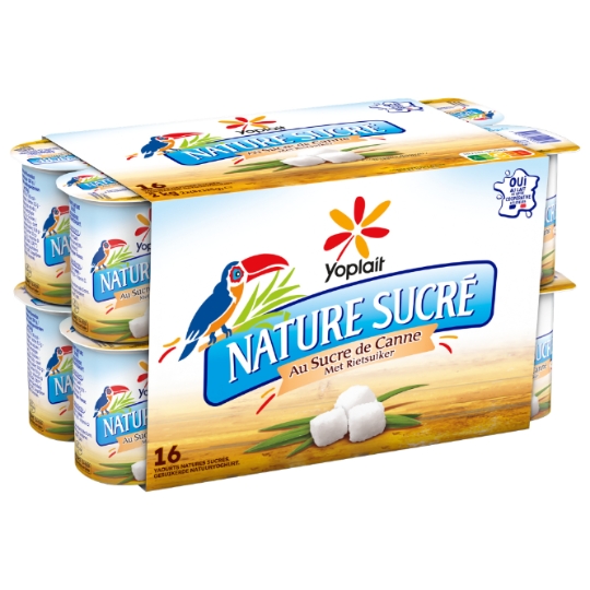 Yaourts Nature au Sucre de Canne YOPLAIT