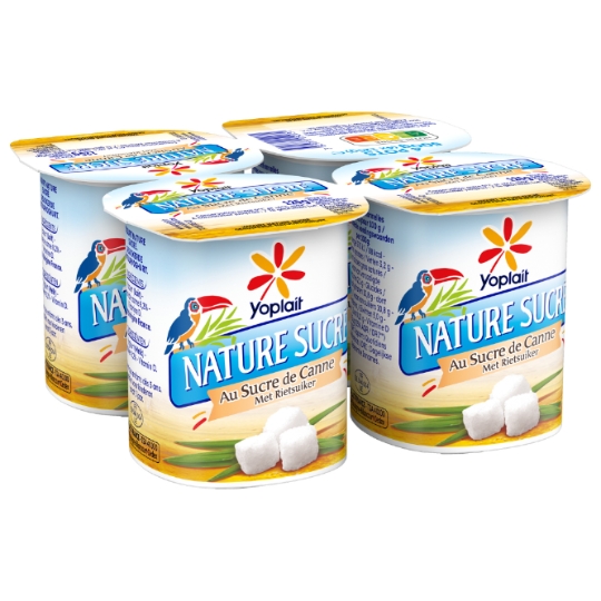 Yaourts Nature au Sucre de Canne YOPLAIT