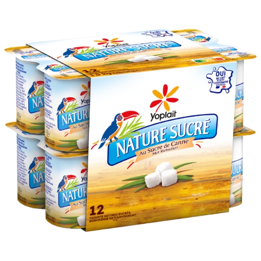 Yaourts Nature au Sucre de Canne YOPLAIT