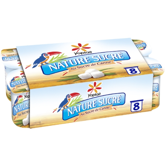 Yaourts Nature au Sucre de Canne YOPLAIT