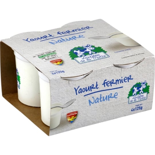 Yaourts Nature nature LAITIERE DE LA MOTTE