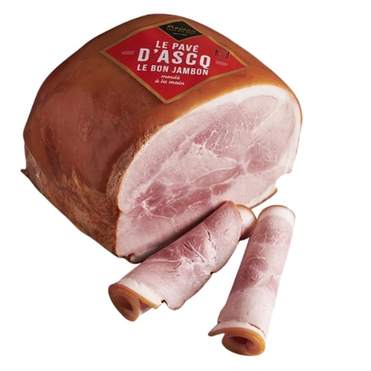 Jambon Supérieur Fumé Pavé d'Ascq Avec Couenne MEPLON