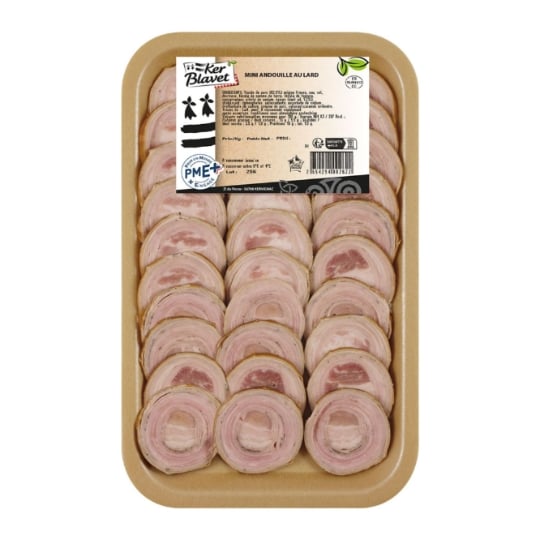 Mini Andouille au Lard Fumée au Bois de Hêtre