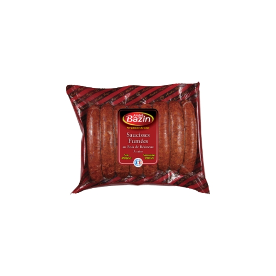 Saucisses Fumées aux Bois de Résineux à Cuire ANDRE BAZIN