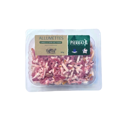 Lardons Allumettes Fumés au Sapin CHARCUTERIE PIERRAT