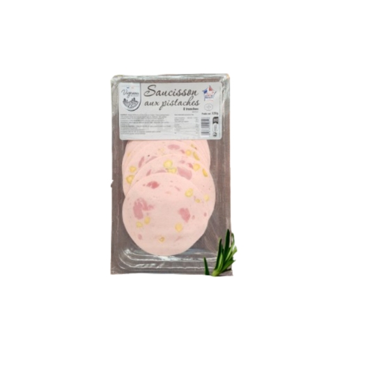 Saucisson aux Pistaches 8 Tranches VIGNERONS