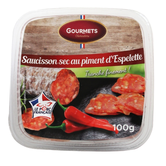 Saucisson Sec au Piment d'Espelette GOURMETS CHARCUTIERS