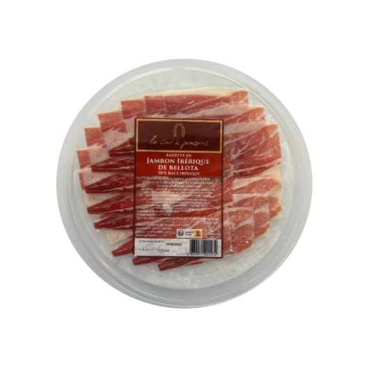 Assiette de Jambon De Bellota Ibérique ALTOS DE IBERIA + SELECTION CAVE A JAMBONS