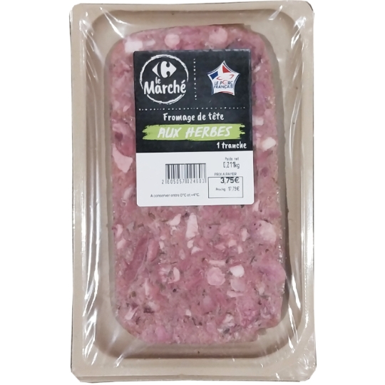 Fromage de tête Aux Herbes MDD CARREFOUR
