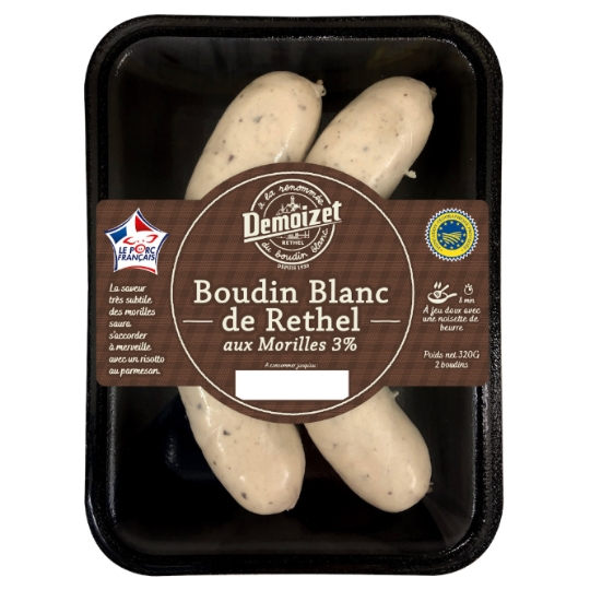 Boudin Blanc de Rethel IGP aux Morilles DEMOIZET