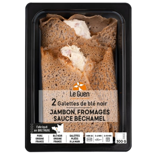 Galettes de Blé Noir Jambon, Fromages et Sauce Béchamel MIX BUFFET