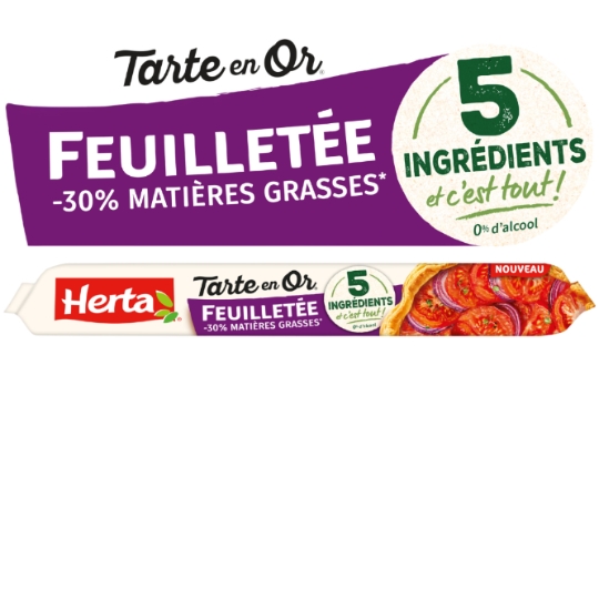 Pâte Feuilletée Tarte en Or -30% M.G HERTA
