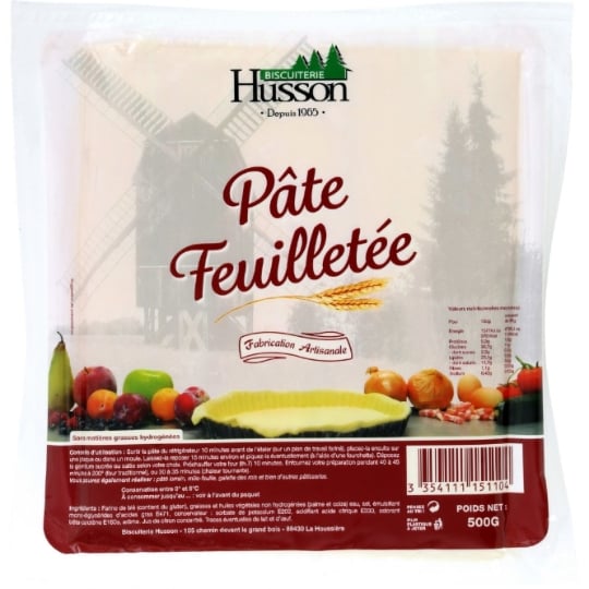 Pâte feuilletée BISCUITERIE HUSSON