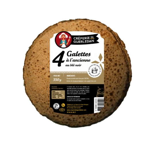 Galettes à l'ancienne au blé noir CREPERIE DE GUERLEDAN