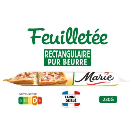 Pâte Feuilletée Pur Beurre Rectangulaire MARIE