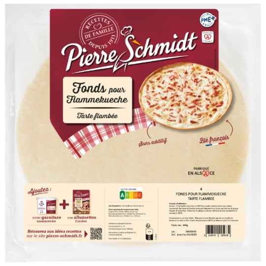 Fonds pour Flammekueche x4 PIERRE SCHMIDT
