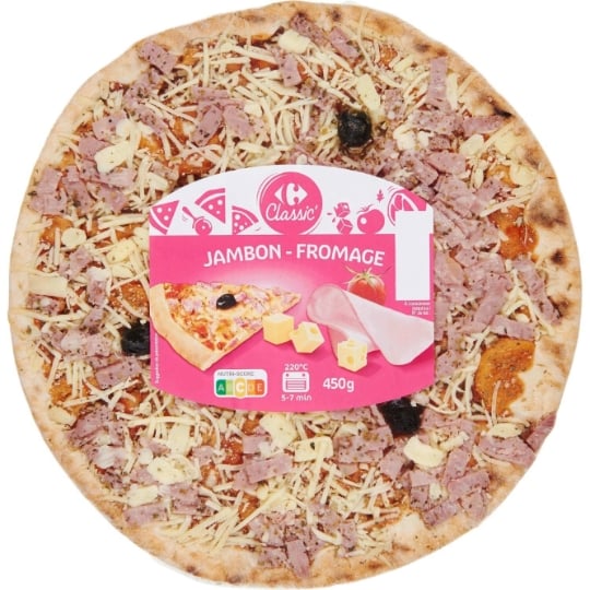 Pizza jambon fromage CARREFOUR CLASSIC'