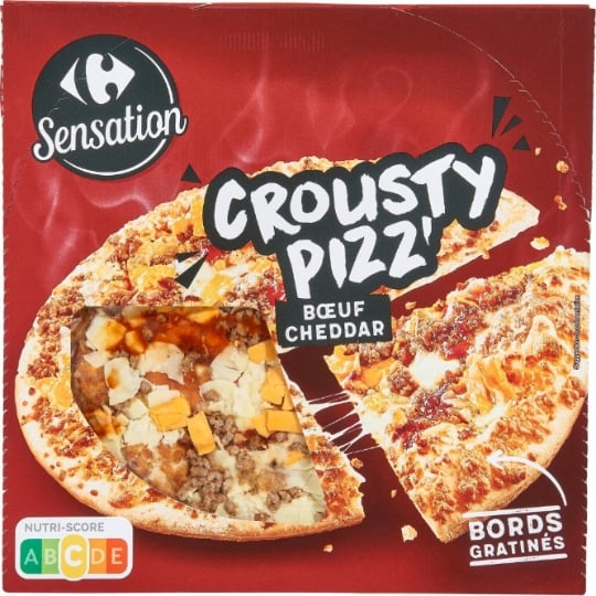 Pizza bœuf cheddar CARREFOUR SENSATION