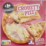 Pizza Crousty jambon fromage CARREFOUR SENSATION