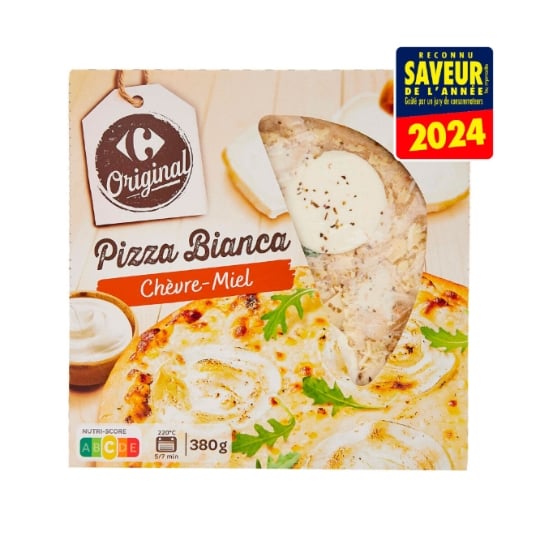 Pizza chèvre miel CARREFOUR ORIGINAL