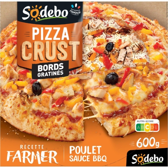 Pizza Crust Farmer poulet sauce barbecue SODEBO
