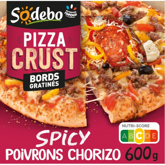 Pizza Crust Spicy Chorizo Poivrons Grillés SODEBO
