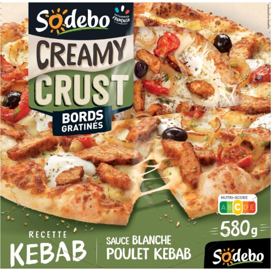 Pizza Crust poulet kebab sauce blanche SODEBO