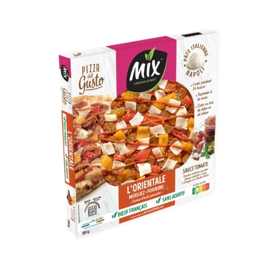 Pizza Orientale merguez poivrons MIX BUFFET