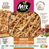 Pizza Burger Bœuf Cheddar et Cornichons MIX BUFFET
