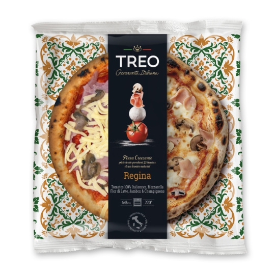 Pizza Croccante Regina Jambon Champignons au levain Naturel TREO